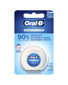 Oral B Essential Waxed Dental Floss Mint Flavour 50m