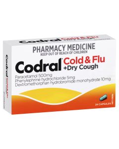 Codral Cold & Flu + Dry Cough Capsules 24 Pack