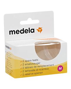 Medela Spare Medium Flow Teats 2 Pack