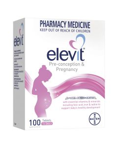 Elevit Pre-Conception and Pregnancy Multivitamin Tablets 100 pack (100 days)