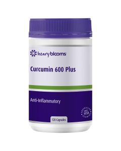 Henry Blooms Curcumin 600 Plus W Biop Black Pepper Extract 120 Capsules