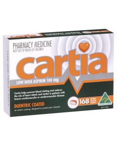 Cartia 100mg 168 Tablets