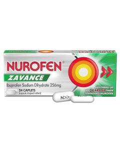 Nurofen Zavance 256mg Ibuprofen 24 Caplets