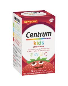 Centrum For Kids Strawberry 60 Chewable Tablets