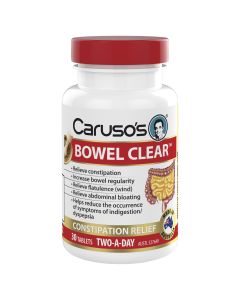 Caruso's Natural Health Bowel Clear 30 Tablets