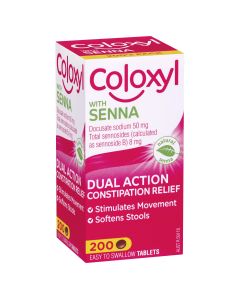 Coloxyl With Senna 200 Tablets 