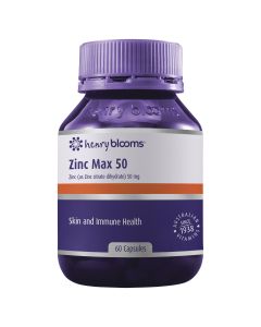 Henry Blooms Zinc Max 50Mg 60 Capsules