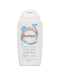 Femfresh Deodorising Active Wash with Ginseng Extract & Silver Ions 250mL