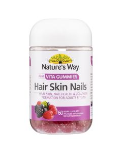 Nature's Way Adult Hair Skin Nails 60 Vita Gummies
