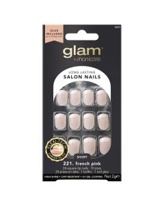 Glam by Manicare 221. French Pink Short Square Nails