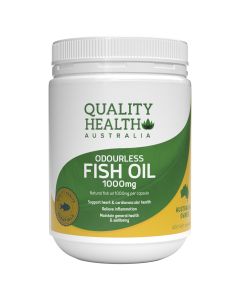 Quality Health Odourless Fish Oil 1000mg 400 Capsules 