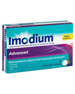Imodium Advanced Chewable Mint Flavour 6 Tablets