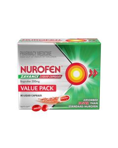 Nurofen Zavance 200mg Ibuprofen 80 Liquid Capsules