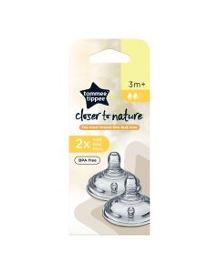 Tommee Tippee Closer to Nature Medium Flow Teats 2 Pack