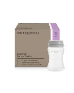New Beginnings Breastmilk Storage Bottles 180ml 6 Pack