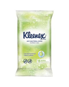 Kleenex Wet Wipes Anti-Bacterial 15