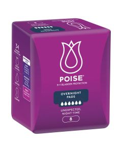 Poise Pads Overnight 8 Pack