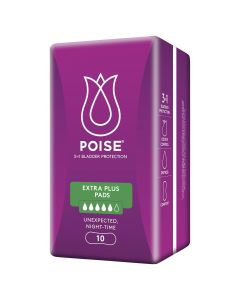 Poise Extra Plus Pad 10 Pack