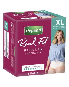 Depend Real Fit For Women Underwear Extra Large 8 Pack
