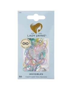 Lady Jayne Snagless Elastics, 1Cm Dia, Assorted, Pack 50