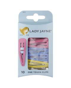 Lady Jayne Assorted One Touch Clips 10 pack