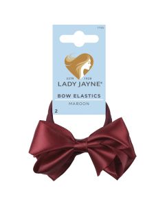 Lady Jayne Bow Elastics Pack 2 Maroon