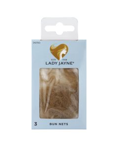 Lady Jayne Blonde Bun Nets 3 Pack