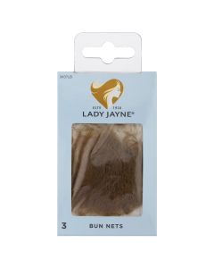 Lady Jayne Light Brown Bun Nets 3 Pack