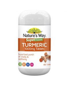 Nature's Way Super Foods Turmeric 1000mg 60 Tablets