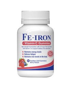 Fefol Fe-Iron And Vitamin C 60 Gummies