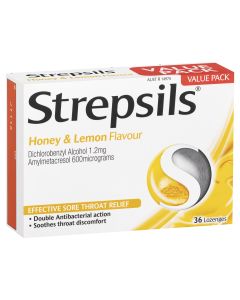 Strepsils Honey & Lemon 36 Lozenges