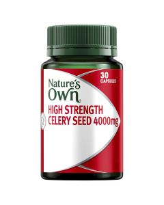 Nature's Own High Strength Celery Seed 4000Mg Capsules 30