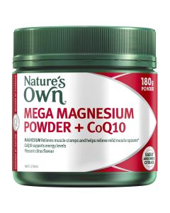 Nature's Own Mega Magnesium Powder + Coq10 180G