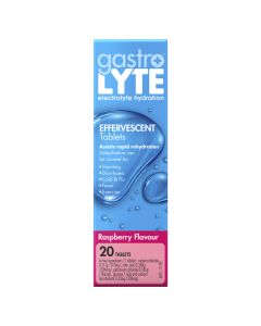 Gastrolyte Effervescent Raspberry 20 Tablets