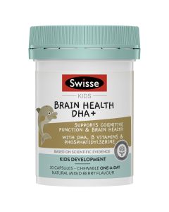 Swisse Kids Brain Health Dha + 30 Capsules