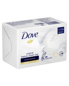 Dove Beauty Soap Bar Original washes away bacteria 4 pack 400g