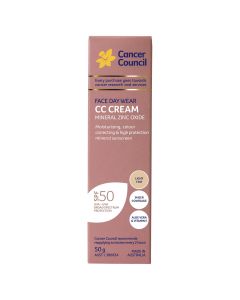 Cancer Council Face Day Wear CC Cream SPF50+ Light Tint 50g