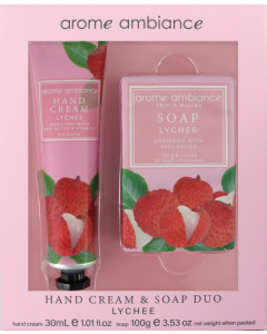 Arome Ambiance Nature Hand Cream & Soap Lychee Duo