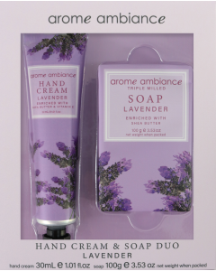 Arome Ambiance Nature Hand Cream & Soap Lavender Duo