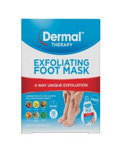 Dermal Therapy Exfoliating Foot Mask 1 Pack