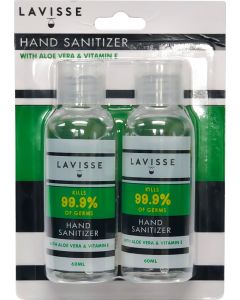Lavisse Hand Sanitiser Twin Pack 2 X 60mL 
