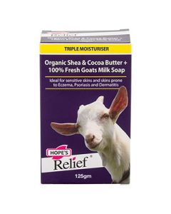 Hope's Relief Soap With Shea, Cocoa Butter & Goats Milk 125G
