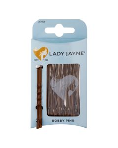 Lady Jayne Large Bobby Pins Brown 25 Pack