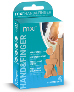 MX Health Fabric Finger Plasters 20 Pack