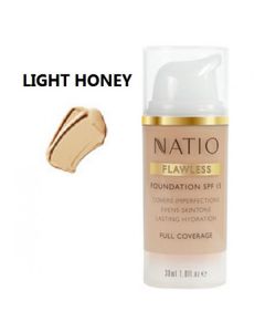 NATIO Flawless Foundation SPF 15 Light Honey