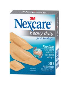 Nexcare Heavy Duty Fabric Strips 30 Pack