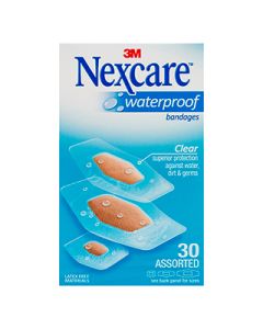 Nexcare Waterproof Strips Assorted 30 Pack